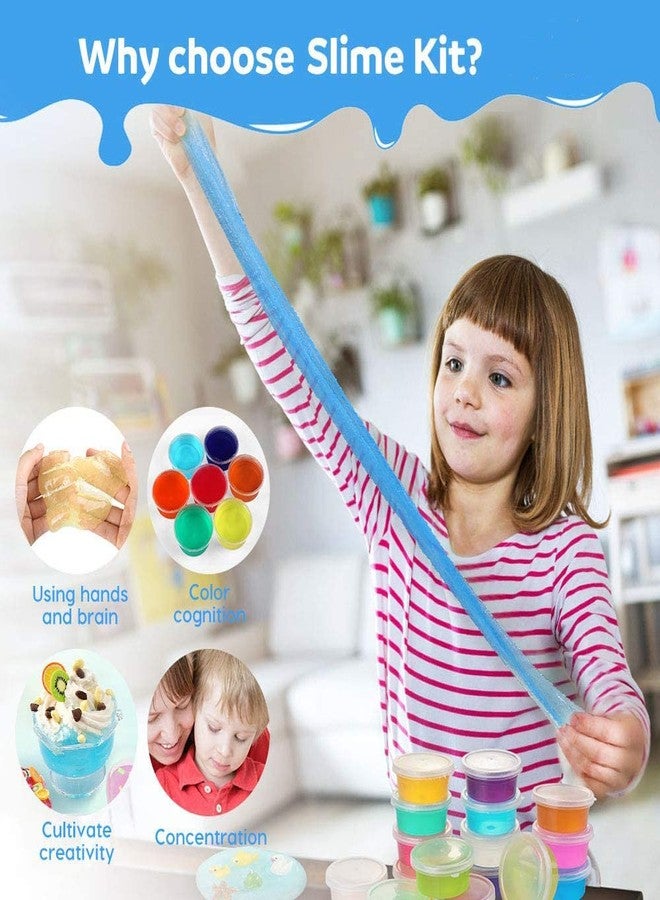 Firstly DIY Fluffy Slime Kit, Slime Putty Slime Making Kit Crystal Slime Set Educational Science Gift for Kids Art Craft, Girls Boys Toys Gifts for Kids - Image 4